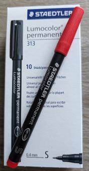 STAEDTLER LUMOCOLOR 313-S rot 